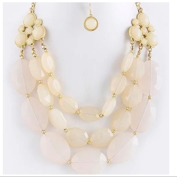 Jewelry - Chunky Layered 3 Strand Statement Necklace